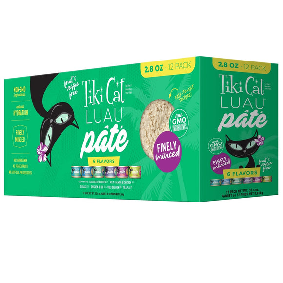 Tiki Cat Canned Food Pate Variety Pack 12pcs 80g