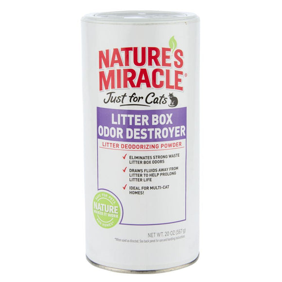 Nature's Miracle Just For Cats Litter Box Deodorizing Powder 567g