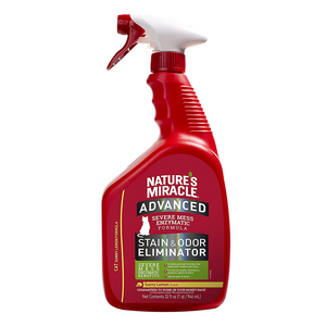 Nature's Miracle Just for Cats Stain and Odor Remover Advanced Lemon Spray 946ml