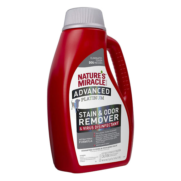 Nature's Miracle Stain & Odor Remover Advanced Platinum Disinfectant 64oz