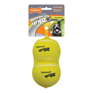 Nylabone Power Play Tennis Gripz Ball Large 2-pc