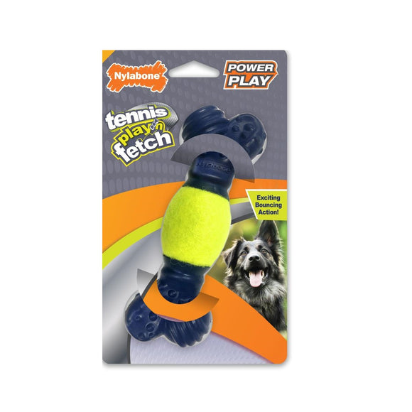 Nylabone Toy Power Play Tennis Play N Fetch