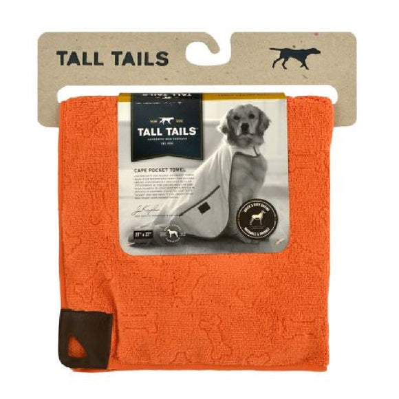 Tall Tails Cape Towel Orange 27x27