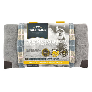 Tall Tails Dream Chaser Bed & Blanket Set Tan Medium