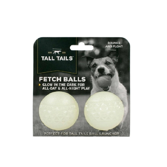 Tall Tails Fetch Balls Glow in the Dark Dog Toys 2-pc