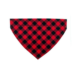 Tall Tails Red Plaid Small Bandana