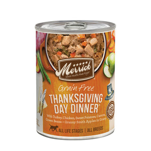 Merrick Classic Dog Canned Food Grain Free Thanksgiving Dinner 12.7oz