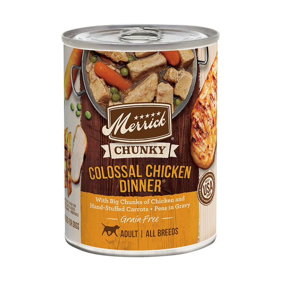 Merrick Chunky Colossal Chicken Canned Dog Food 360g