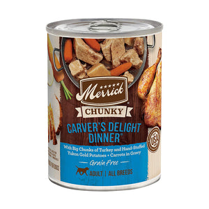 Merrick Canned Dog Food Chunky Carver's Delight 360g