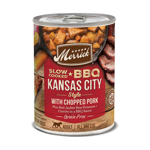 Merrick BBQ Kansas Chop Pork Canned Dog Food 360g