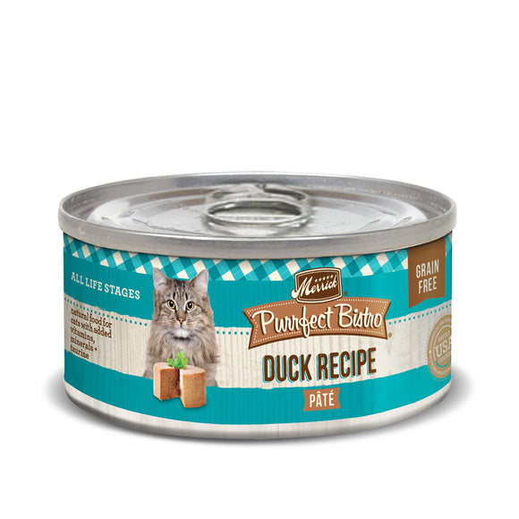 Merrick Purrfect Bistro Grain Free Duck Pate Cat Food 156g