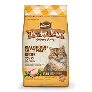 Merrick Purrfect Bistro Dry Cat Food Grain Free Healthy Adult Chicken 4 Lb