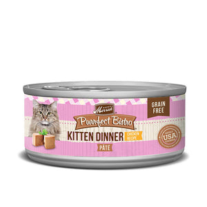 Merrick Purrfect Bistro Grain Free Kitten Dinner Pate Cat Food 156g