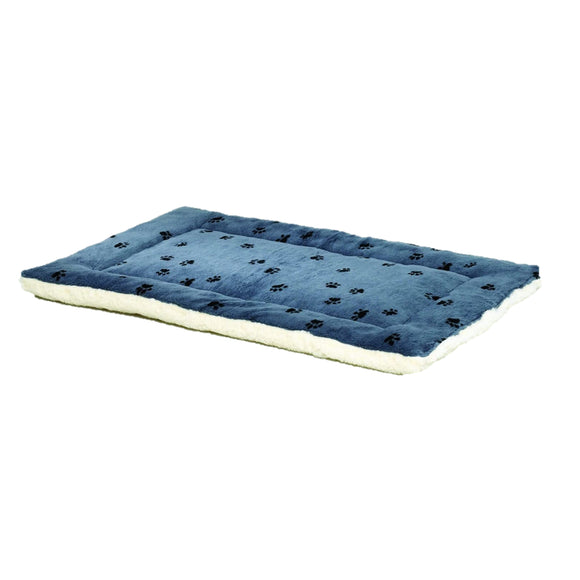 Midwest Home Bed Fleece Blue Paw Print 36
