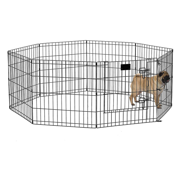 Midwest Homes for Pets Contour Exercise Pen Black 24 inches