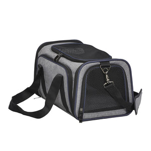 Midwest Homes For Pets Duffy Expandable Soft Pet Carrier Gray Small