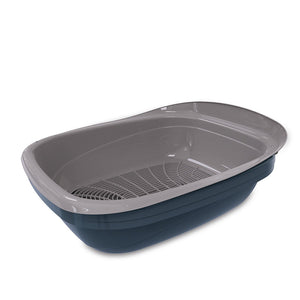 Petmate Litter Pan Simple Sifting Blue/Gray