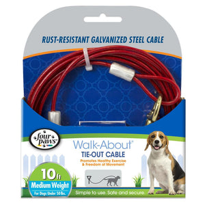 Four Paws Tie Out Cable Medium Weight 10ft