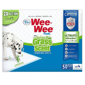 Four Paws Wee-wee Pads Grass Scented 56cm x 58cm 50 pads