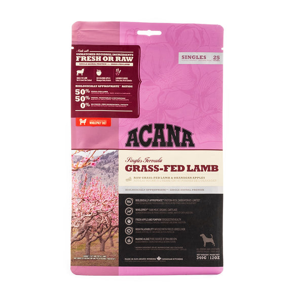 Acana Singles Grass-Fed Lamb Dry Dog Food 340g