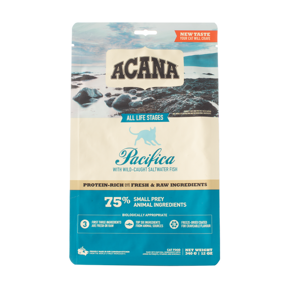 Acana Pacifica All Life Stages Dry Cat Food 340g