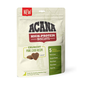 Acana High-Protein Biscuits Crunchy Pork Liver (Small Breed) 255g