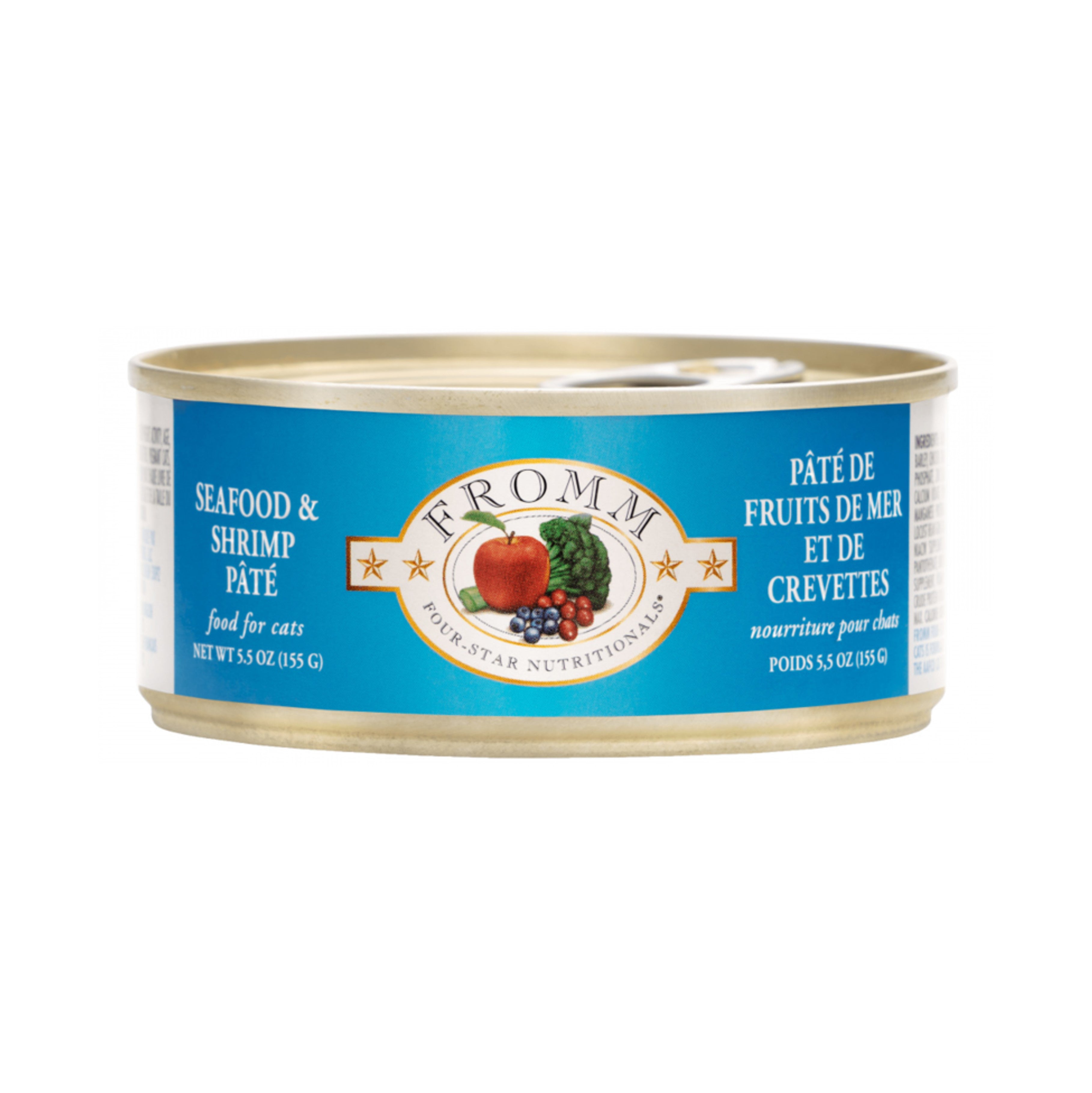 Fromm Four Star Canned Cat Food Seafood Shrimp 155 g Bow