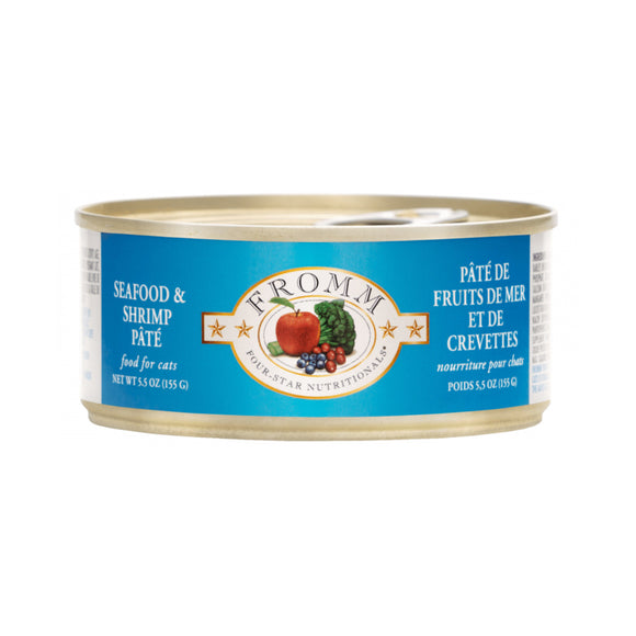 Fromm Four-Star Canned Cat Food Seafood & Shrimp 155 g