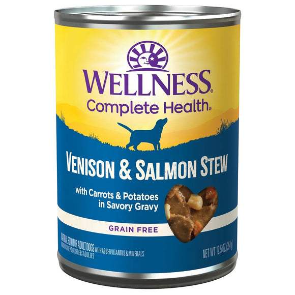 Wellness Venison and Salmon Stew Canned Dog Food 354g