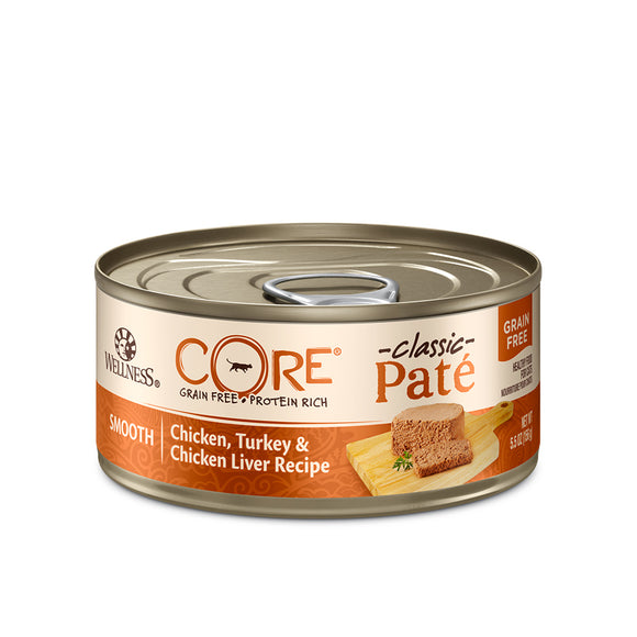 Wellness Core Chicken, Turkey & Chicken Liver Canned Cat Food 155g