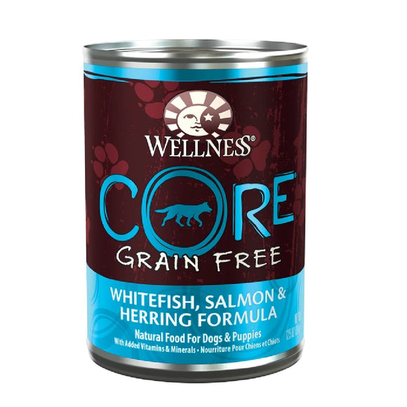 Wellness Core Whitefish Salmon and Herring Canned Dog Food 354g