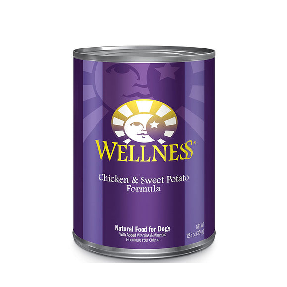Wellness Canned Dog Food Chicken and Sweet Potato Formula 354g