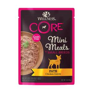 Wellness Dog Food Pouch Core Mini Meals Pate Chicken 85g