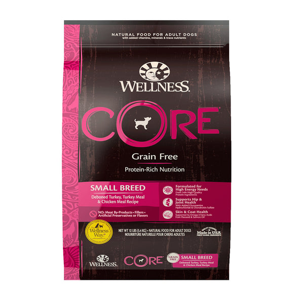 Wellness Dry Dog Food Core Small Breed 12 Lb