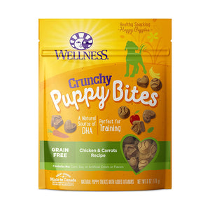 Wellness Puppy Bites Natural Grain Free Crunchy Puppy Treats Chicken & Carrots Recipe 170g