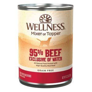 Wellness Ninety Five Percent Dog Canned Food Grain Free Beef 374g