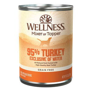 Wellness Ninety Five Percent Dog Canned Food Grain Free Turkey 374g