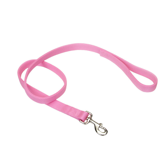 Coastal Pet Dog Leash Double-Ply Nylon Bright Pink 1 In X 6 Ft