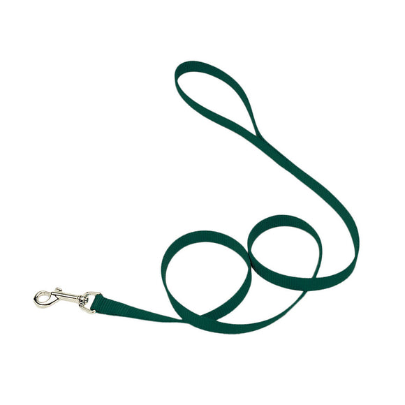 Coastal Pet Dog Leash Single-Ply Nylon Hunter Green 5.8 In X 4 Ft A