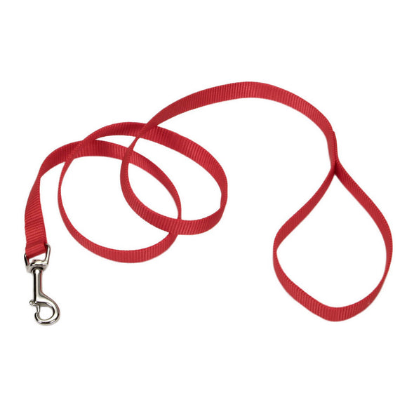 Coastal Pet Dog Leash Single-Ply Nylon Red 5.8 In X 6 Ft A