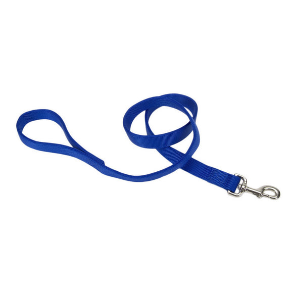 Coastal Pet Dog Leash Double-Ply Nylon Blue 1 In X 6 Ft