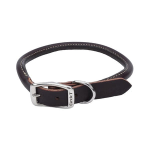 Coastal Pet Collar Leather Latigo Brown 3/8X12