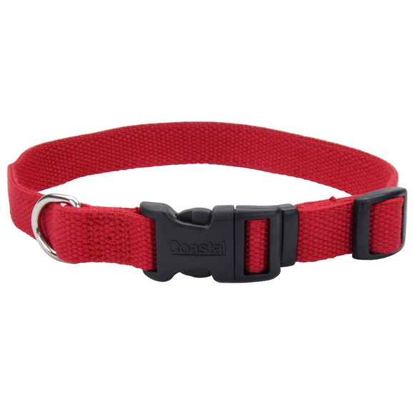 Coastal Pet Dog Collar Soy Cranberry 3/4X12-18in