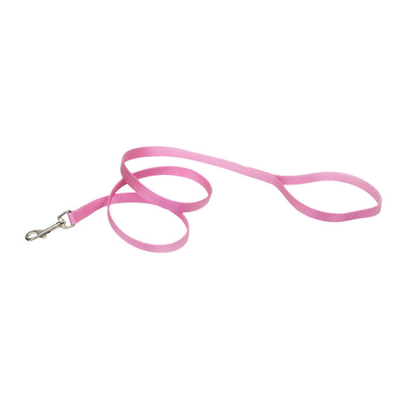 Coastal Pet Dog Leash Single-Ply Nylon Bright Pink 5.8 In X 4 Ft A