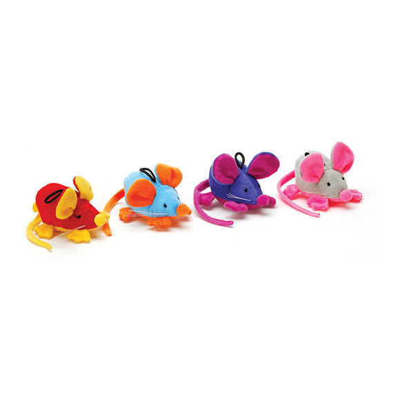 Spot Cat Toy Rattle Clatter Mouse With Catnip Assorted