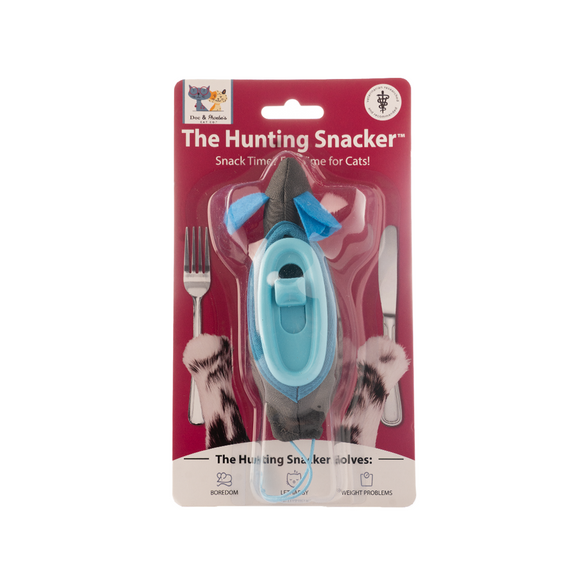 Doc & Phoebe's The Hunting Snacker Interactive Cat Treat Toy, Blue