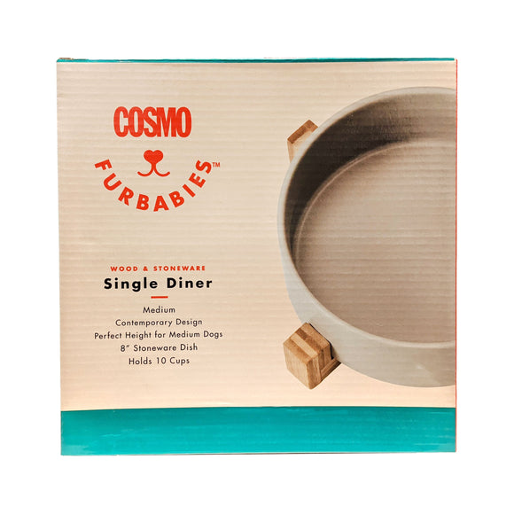 Cosmo Gray Single Diner Bowl 8in