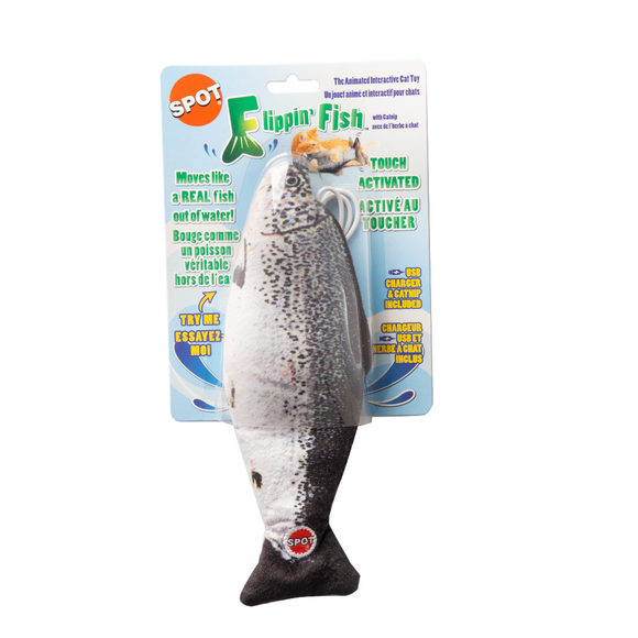 Spot Flippin' Fish Cat Toy 11.5in