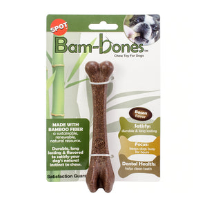 Spot Toy Bamboo Bone Bacon 7.25 In