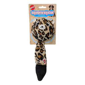 Spot Squish & Squeak Leopard Toy 10in